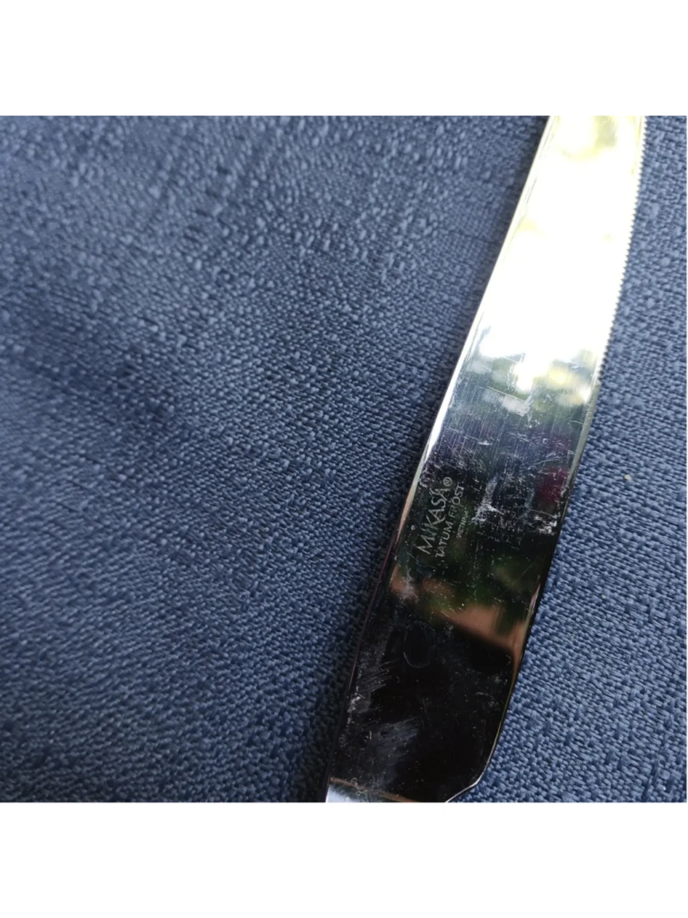 Mikasa TATUM FROST 18/10 Stainless Flatware - Set of 4 Place Dinner Knives Table